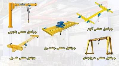 طراحی انواع جرثقیل سقفی
